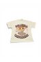 Girl's Ballerina Printed Cotton White Short Sleeve Set - 6