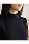 LIRONA-بلوزة نسائية بدون أكمام بياقة نصف دائرية - 4