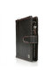 Multi-Compartment Zippered Black Leather-Look Stylish Travel Wallet with Passport Holder, Card Holder, and Id Compartment - 3
