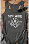 New York Printed Summer Swimmer Women's Athlete Tshirt