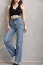 Antique Detailed Wide Leg Jeans - 4