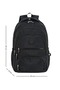 Ultra Luxury Unisex Crinkle High School, Middle School Backpack and Double Compartment Pen Holder, Keychain Gift - 3
