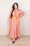 Multi Color Printed Tiered Maxi Dress