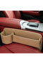 Auto Family Car Seat Gap Organizer Side Organizer for Phone, Wallet, Drinks (Beige) - 2