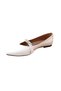 126 Women's Daily Ballet Flats with Stone Buckle - 2