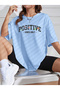 Women's T-Shirt Positive Daisy Flower Design Short Sleeve Oversize T-Shirt - 5