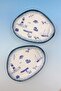 Sea Blue 2 Porcelain Serving Plates - 2
