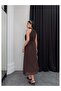Polka Dot Halter Neck Long Dress - 5