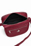 Women's Burgundy Multi-Compartment Covered Leather Daily Use Crossbody & Shoulder Bag - 5