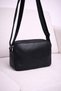 Women's Multi-Compartment Black Covered Leather Daily Use Crossbody & Shoulder Bag - 4