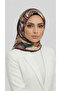 وشاح من الرايون بنمط متدفق - بني / بنفسجي - 7