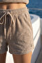 Terry Cloth Shorts Women's Summer Relaxed Fit Beach & Casual Shorts - 3