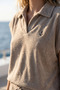 Terry Cloth T-Shirt Women's Summer Relaxed Fit Beach & Casual T-Shirt - 4