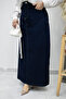 High Waist Denim Skirt Tsd260120 Dark Blue - 4