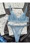 Women's Rose Patterned 6-Piece Cotton Pajama Set - 4