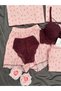 Women's 100% Cotton Breathable 6-Piece Pajama Set with Underwear - 3