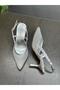 Women's Silver Stone Heeled Shoes Elise - 5