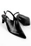 Daisy Women's Pointed Toe Hole Detailed Heeled Shoes B4518 - 2