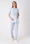 Floral Patterned Maternity Dressing Gown & Pajama Set of 3 - Breastfeeding Compatible Set for Expecting Mothers - 6