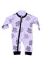 Playful Elephant & Heart Zip-Up Baby Romper - 2