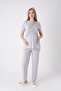 Floral Patterned Maternity Dressing Gown & Pajama Set of 3 - Breastfeeding Compatible Set for Expecting Mothers - 5