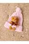 Karry hat with teddy bear-pink - 3