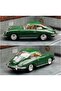 1:32 Scale - Die-Cast Model Porsche 356 B Carrera 2 Car with Pull-Back Action & Openable Doors-Green - 2