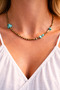 Hematite Turquoise Natural Stone Necklace