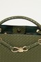 Women's Venty Green Color Gold Buckle Hand and Shoulder Bag - 2