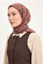 وشاح تينسل مونار بنمط ربيعي بني 90×90 - 5