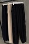 Narrow Leg Corduroy Elastic Waist Spring Season Combination Comfort Shalwar Carrot Trousers - 5