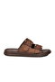 Brown Suede Double-Strapped Lightweight Women's Slippers 513089 Z - 3