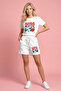Premium 100% Cotton Oversize Minimal Design Unisex Shorts and T-Shirt Two-Piece Set - 4