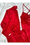 Enchante Luxurious Lace Slit Long Satin Nightgown & Robe Bridal Set (Boxed) - 3