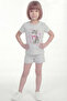 Girl's Printed Double Set B14