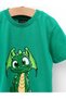 Tricou Moon Dragon, model verde - 2