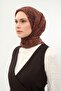 وشاح تينسل مونار بنمط ساراي سبرينج بلون المنك الداكن 90×90 - 3