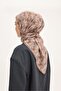 Tencel Monare Scarf Spring Pattern Light Brown 90X90 - 4