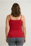 Cotton Women's Undershirt with Lace Detail at the Neck and Thin Straps - 2