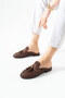 Fable Genuine Leather Brown Daily Comfortable Women's Slippers - 2