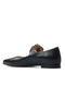 2511501Y Women's Genuine Leather Pointed Toe Buckle Ballerinas - 6
