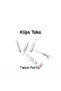 Papatya Set of 6 Clip-On Clasps (3 cm Metal Clamp Clasp) - 5