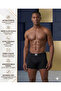 Men's Towel Waist Black Modal Lycra Flexible Soft Textured Breathable Boxer