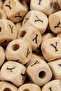 10 mm Wooden Letter Beads Single - Letter Y - Alphabet Beads Cube Letter (20) Pieces - 2