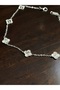 Silver Color Clover Bracelet - 316L Stainless Steel - Lucky Bracelet - 18+5 cm - 4