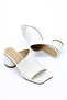 Cbr-T50 Thick Heeled Genuine Leather Slippers - 3