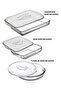 Glass Storage Cover Triple Set (Rectangular - Square - Round) - 5