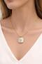 Clover Detailed Gold Steel Necklace – Symbol of Luck Minimal Design - 3