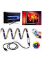 شريط LED RGB متعدد الألوان مع ريموت – إضاءة تلفزيون ذكية USB سهلة التركيب - 2