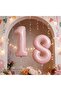 Retro Pink 1 Year Old Number Foil Balloon 34 Inch - 5